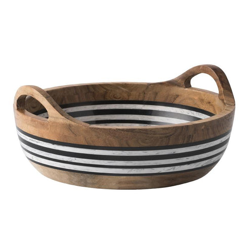 Juliska Stonewood Stripe Round Serving Bowl