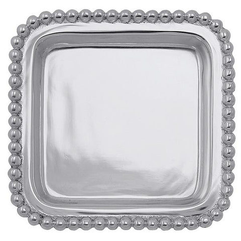 Mariposa Pearled Beaded Square Tray