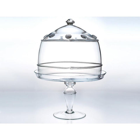 Juliska Isabella Lg Cake Dome/Pedestal Set Clear