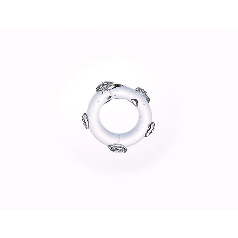 Juliska Berry Glass Napkin Ring Clear