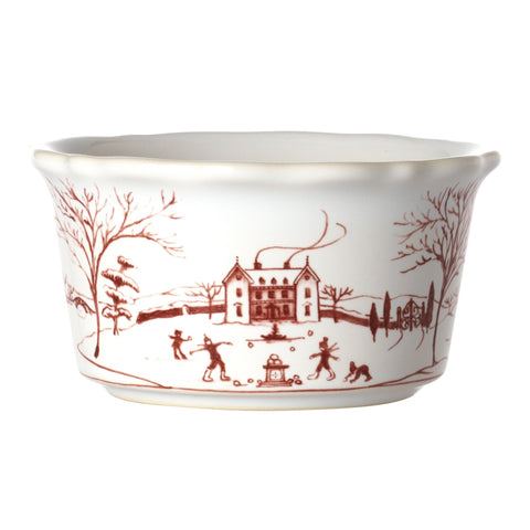 Juliska Country Estate Ramekin Winter Frolic Ruby