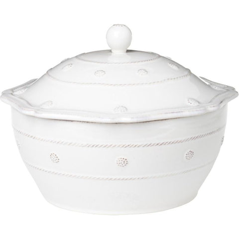 Juliska Berry and Thread Lg Covered Casserole Whitewash