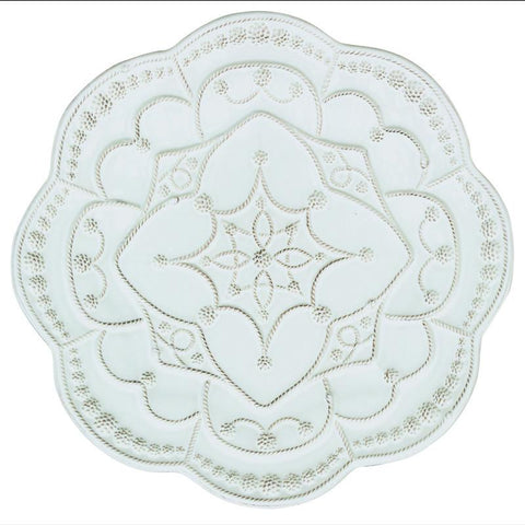 Juliska Jardins du Monde Whitewash Landriana Dessert/Salad Plate