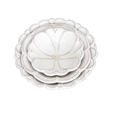 Juliska Jardins du Monde Whitewash Blossom Bowls Set/3