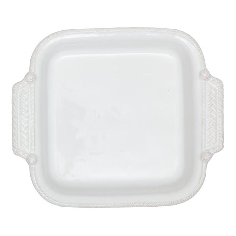 Juliska Le Panier Whitewash Square Baker