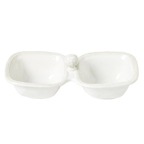 Juliska Le Panier Whitewash Two Section Server