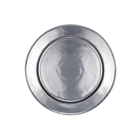 Juliska Pewter Stoneware Round Charger/Server Plate