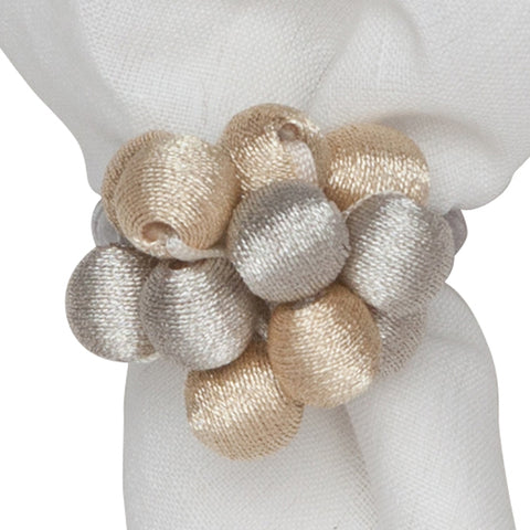 Juliska Metallic Bead Bouquet Napkin Ring