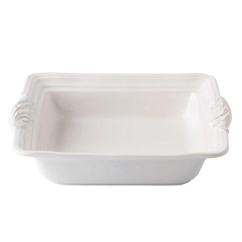 Juliska Acanthus Whitewash Square Baker