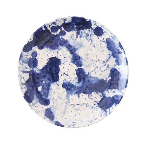 Juliska Al Fresco Splatter and Spin Melamine Indigo Dessert/Salad Plate