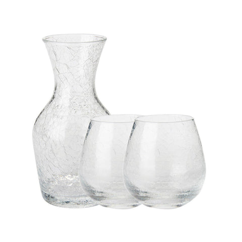 Juliska Hugo Carafe + 2 Stemless Red Wine Gift Set