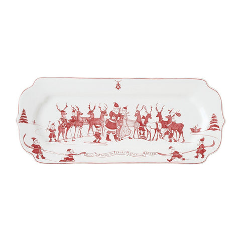 Juliska Country Estate Reindeer Games Ruby Hostess Tray
