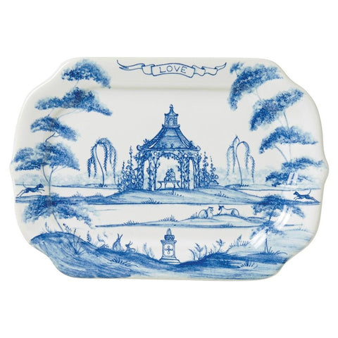 Juliska Country Estate Delft Blue "Love" Gift Tray