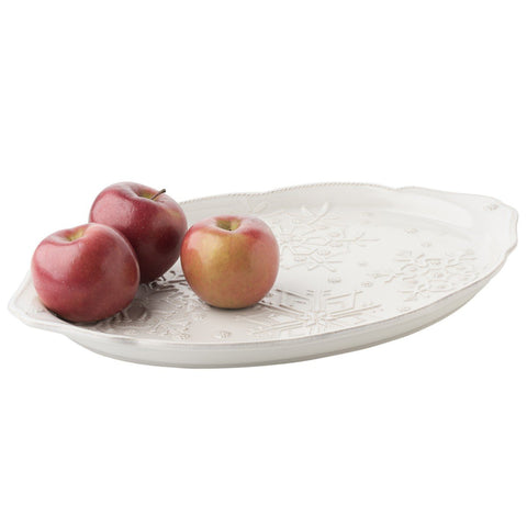 Juliska Berry & Thread Snowfall Whitewash Platter