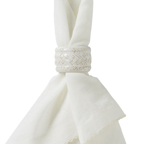 Juliska Le Panier Whitewash Napkin Ring