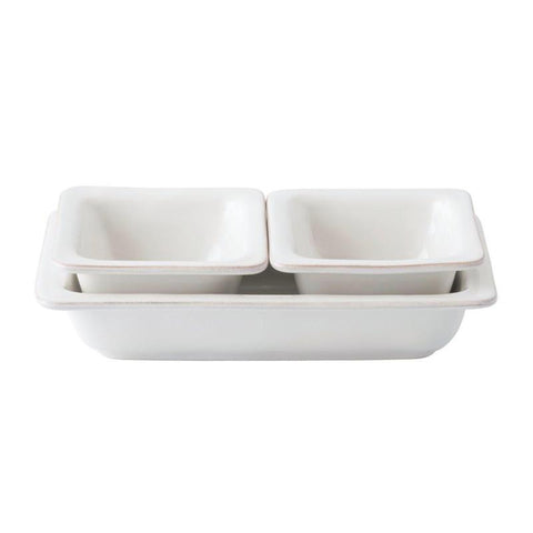Juliska Puro Whitewash Three Piece Hostess Set