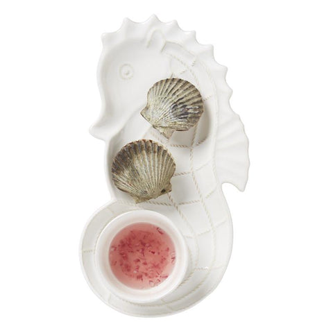 Juliska Berry and Thread Whitewash Seahorse Hostess Tray