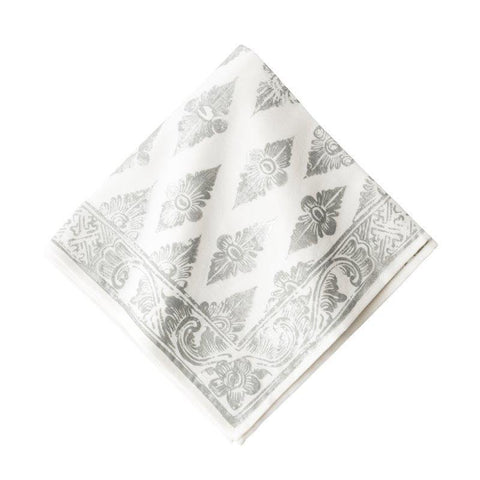 Florentine Gypsy Napkin Silver/Whitewash