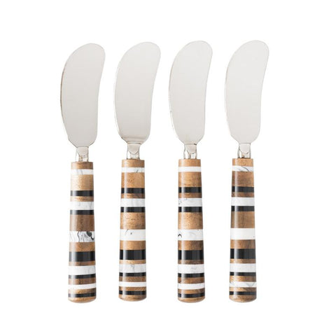 Juliska Stonewood Stripe Spreaders S/4