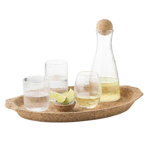 Juliska Quinta Hugo Natural Cork Handled Tray