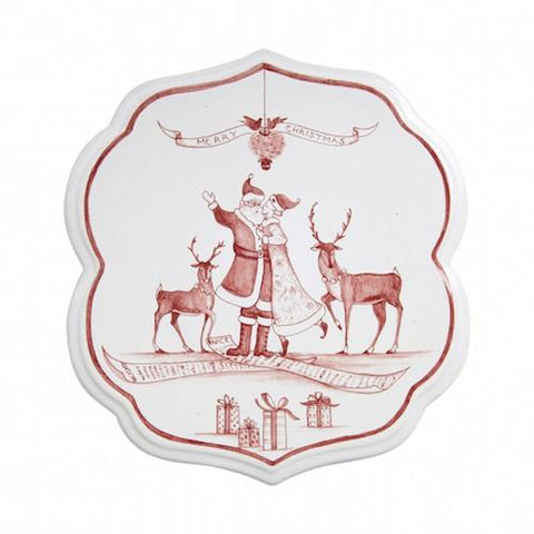 Juliska Country Estate Winter Frolic Ruby Trivet